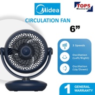 Midea 6 inch 7 inch Kipas Edaran Circulation Fan MFG180M0APB MFG150M0APB MFG180R0APB Mini Fan