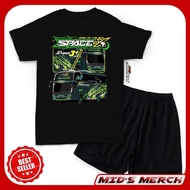 8.8 Children's Bus Suit T-shirt Space