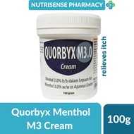 Quorbyx Menthol 3% (M3) Cream - 100g [Relieves Itch, Steroid Free]