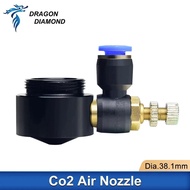Co2 Air Nozzle Dia.20 FL38.1mm Laser Lens Fitting For Laser Head Co2 Short Nozzle For Laser Cutting 