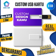 REAL KAPASITAS Flashdisk Kartu 8 GB Custom - ID Card - 1SISI