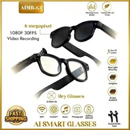 AIMB-G1 6K HD AI Smart Glasses Camera Bluetooth Call Voice Assistant Music Player Translate Video Re