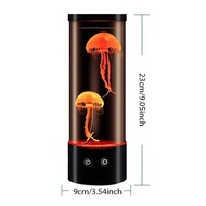 LED Color-Changing Jellyfish Night Light, Gradient Ambient Lamp, Decorative Light for Bedroom, Livin