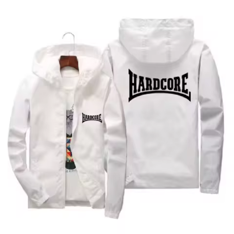 Hardcore Jacket Windbreaker Pilot Coat Men's Zipper Bomber Jackets Waterproof Quick Drying Sport Out