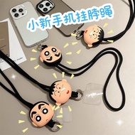 Xiaoxin Hanging Neck Strap Cartoon Three-Dimensional Crayon Shin-Chan Dumb Phone Case Lanyard Hangin