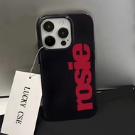 Blackpink Rosie Soft Cute Casing Silicone Phone Case Compatible for IPhone 15 13 16 14 12 11 Pro Max