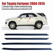 4PCS Fortuner Weather Strips Door Weatherstrip Window Seal Car Window Moulding Trim Seal for TOYOTA 