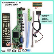 Universal LED TV Board DIGITAL DVBT2 40pin LVDS / Mainboard TV LED Universal Digital DVB T2 Panel LE