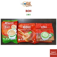 BOH 3 IN 1 Tea Original, BOH 3 IN 1 Tea Less SugarOriginal, BOH 3 IN 1 Green Tea Latte