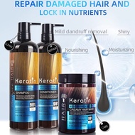 Keratin Smooth Smooth Shampoo,ConditionerHair Mask, Keratin, Pargan Oil Smooth Treatment Professional therapy (PKA)