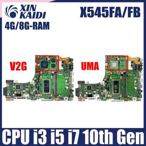 For ASUS Vivobook 15 X545F X545FJ X545FB Motherboard 6050A3340402 X545FA Laptop Mainboard i3 i5 i7-1