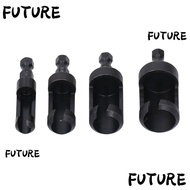 HL-FUTU 4PCS Wood Plug Cutter, Carbon Steel 1/4in 3/8in 1/2in 5/8in Plug Cutter Drill Bit, Sturdy He