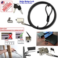 Original Dell Low Profile Noble Wedge socket 5mm slim small 5mm*3mm TZ08T TZ18T 1.8M 6 feet Cable LO