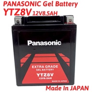 YTZ8V BATTERY PANASONIC MADE IN JAPAN R25 / XMAX 250 / RFS150 / KLX150 / DZM200 YTZ6V YTZ5S YUASA YOKOHAMA