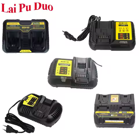 DCB112 DCB118 DCB105 DCB102 3Ah 4Ah Fast Li-Ion Battery Charger for Dewalt 10.8V 12V 14.4V 18V 20V H
