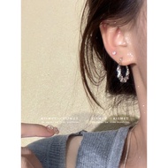 earrings earring Star Dot~High-End Winding Flashing Diamond Earrings Earrings Light Luxury Niche Uni