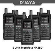 PAKET 5 UNIT HT MOTOROLA HX380 HANDY TALKY MOTOROLLA HX 380 10 WATT
