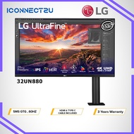 LG 31.5" 32UN880 5ms 60Hz UltraFine™ Display 4K HDR10 Ergonomic Type-C Monitor