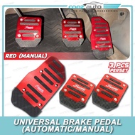 Universal Persona Wira Alza Axia Myvi Vios City Civic Non-Slip Sport Pedal Set Brake Clutch Manual A