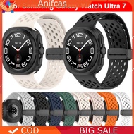 Silicone Strap Breathable Sport Strap for Samsung Galaxy Watch 7 Ultra 47mm