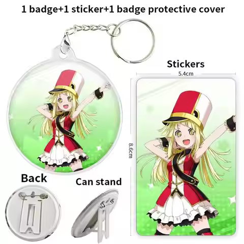 Tsurumaki Kokoro Game Anime Character Badge Brooch anchor Peripherals Pin Trinket Fashion Chest tagF