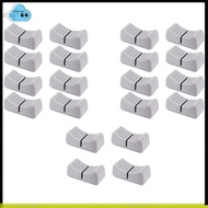 20Pcs 24mmx11mmx10mm Console Mixer Slider Fader Knobs Replacement for Potentiometer Gray Knob Black 