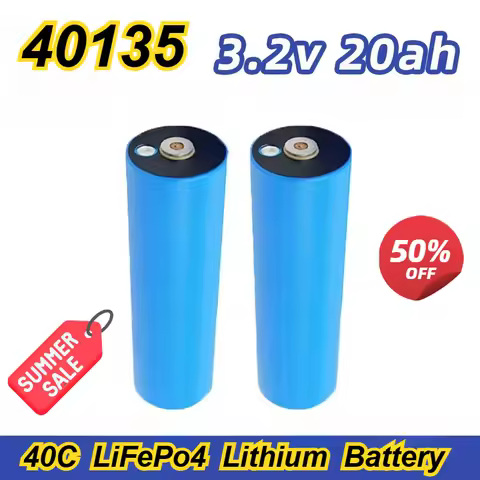 3.2V 20Ah Cylindrical LiFePo4 Lithium Battery for EVE 40135 C40 High Magnification Solar Street Ligh