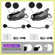 ❊ ➼ ☫ X1 Plus or E1 Helmet Intercom for Motorcycle Waterproof Bluetooth 5.3 Headset Earphone Suppor