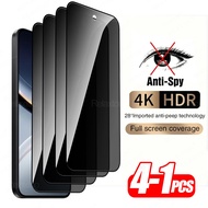4-1Pcs Privacy Tempered Glass For Xiaomi POCO F7 5G Anti-Peeping Screen Protector Film Poco F7 Poxo 