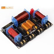 Audio Crossover 3-Way Speaker Divider 200-500W 45Hz-23kHz Professional Stage Home Theater 3-Unit Spe