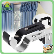 SUCHENSG Curtain Rod Holder, Metal Hardware Curtain Rod Brackets, Fashion Hanger for 1 Inch Rod Home Adjustable Window Curtain Rod Support for Wall