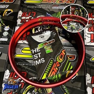 วงล้อ Sstrong (เอสตรอง)ทรง5เหลี่ยม ยิงทรายล้อสนามแข่งลิขสิทธิ์แท้ สีสวยแข็งแรง (ซื้อ1คู่แถมเสื้อ1ตัว