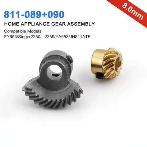 2PCS/Set Lower Shaft Gear #V620475000 Bevel Transmission Gear #811-089+811-090 for Singer 1725,3116,