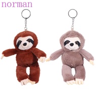 NORMAN Sloth Small Pendant, Stuffed Animals Simulation Plush Sloth Keychain, Adorable Soft Doll Bag 