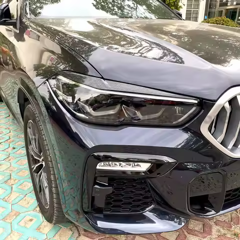 BMW X6 G06 Decal For BMW X5 G05 X6 G06 2019-2022 Headlight Eyebrow Decal Stylish Car Sticker Upgrade