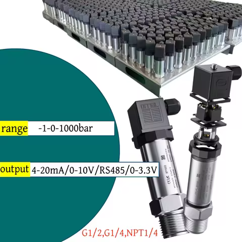 pressure transmitter 4 20ma Sensor 0-10V 12-36V supply Water Gas Oil Liquid 150psi gauge NPT1/4 0.1b