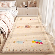 Area Rug cleanable Plush Shag Carpet Non-Slip Soft Bedside Mat for Girls Bedroom Kids Room Nursery L