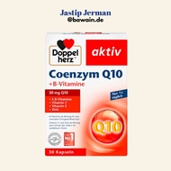 Doppelherz Coenzym Q10 B Vitamin Supplement for Energy and Immune System, Original from Germany