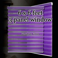 3 PANEL WINDOW ZEBRA BLINDS Bidai zebra tingkap 3 panel Bidai Tingkap Moden Zebra Blind Blinds Curta