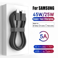 For Samsung 45W SuperCharge Fast Charger with 6A USB C Cable for Samsung Galaxy S25 S24 S23 S22 S21U