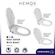 HEAVY DUTY PP MATERIAL SOFT CLOSE SEAT COVER C/W BIDET SPRAYER PENUTUP MANGKUK TANDAS 3500,6500,7500