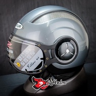 Zeus HELMET ZS218 - ZS-218 SOLID | Titanium | Zs 218 SINGLE VISOR