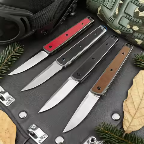 Hot Sale 7190 Mini Folding Knife High Quality 8Cr13Mov Steel Blade EDC Camping Hiking Carrying Tool 