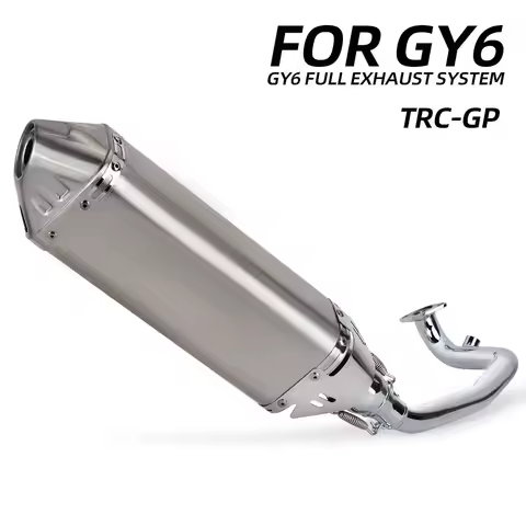 For YAMAHA GY6 ZUMA 125CC 150CC 200CC TANK200 TRC-GP Moto Exhaust Modify Manifold Connect Muffler wi