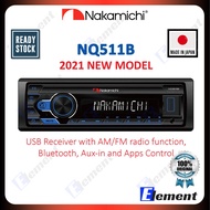 Nakamichi NQ511B 2021 New Model - USB, AM/FM radio, Bluetooth, Aux-In CAR SINGLE DIN PLAYER | Car player | player kereta