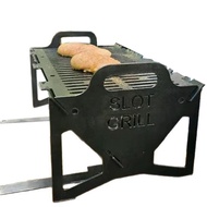 2025 New Foldable Slot Grill Portable Slot Grill Collapsible BBQTool-free Setup Lightweight Steel fo
