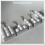 TAMAKOAREX Fidget Keychain, DIY Keyboard 3/4/9Keys Finger Keyboard Cap,  Keys Button Keycap Relief S