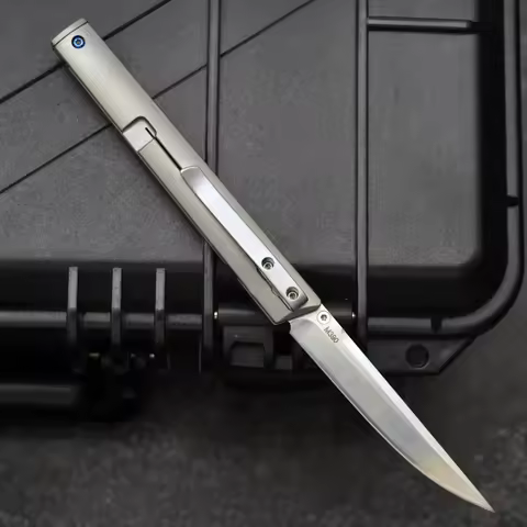 New 7096 CEO Folding Knife D2 Blade Titanium Alloy Handle EDC Outdoor Tactical Hunting Combat Milita