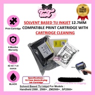 Solvent Based TIJ Inkjet 12.7mm Compatible Print Cartridge with Cartridge Cleaning Handheld 2588 258