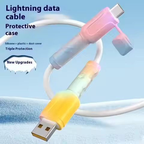 Charger Cable Protector Soft Silicone Cover Type C Charger Cable Protector Cable Protector Cord Save